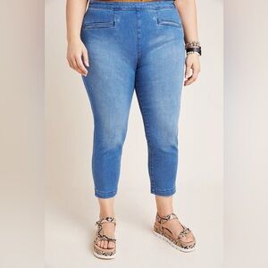 PILCRO High Rise Capri Denim Leggings EUC